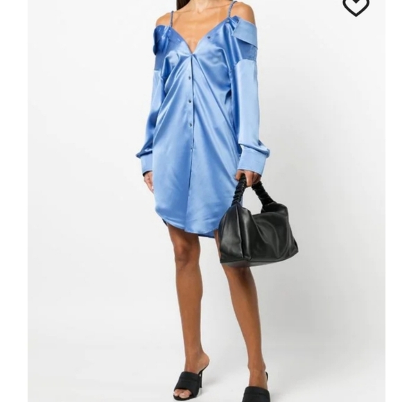 Alexander Wang Large Scrunchie Leather Top Handle Bag Black - Picture 4 of 15